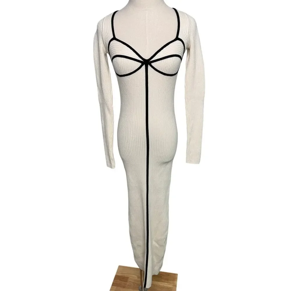 Mara Hoffman + Net Sustain Lucienne Ribbed Organic Cotton-blend Midi Dress XS - Picture 15 of 16